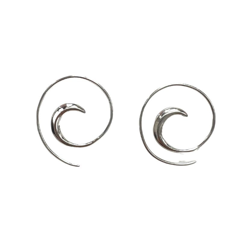 Sterling Silber 925 Spiralen Ohrringe - Hochwertige Boho Hippie Ohrringe online bestellen