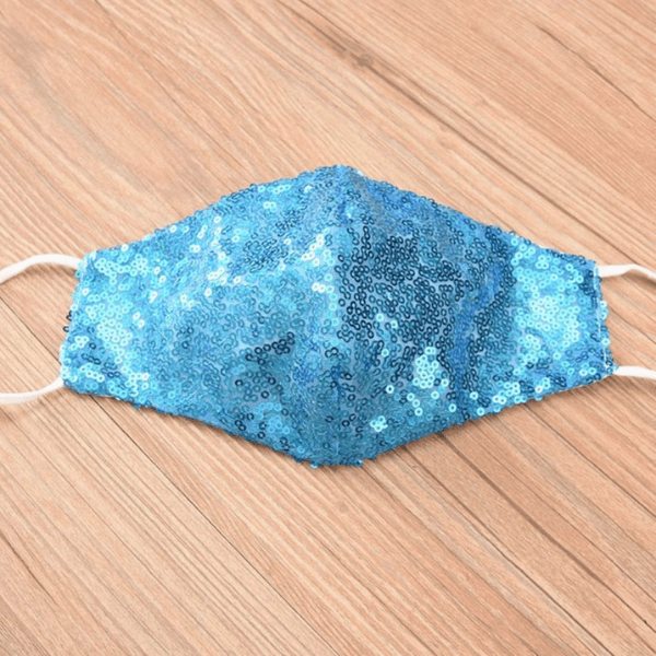 Glitzer Stoffmaske Mermaid