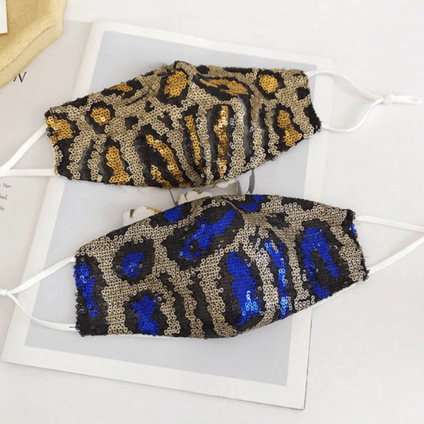 Glitter Leo Pailletten Maske