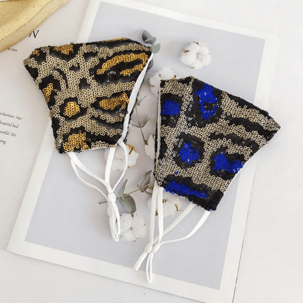 Glitter Leo Pailletten Maske