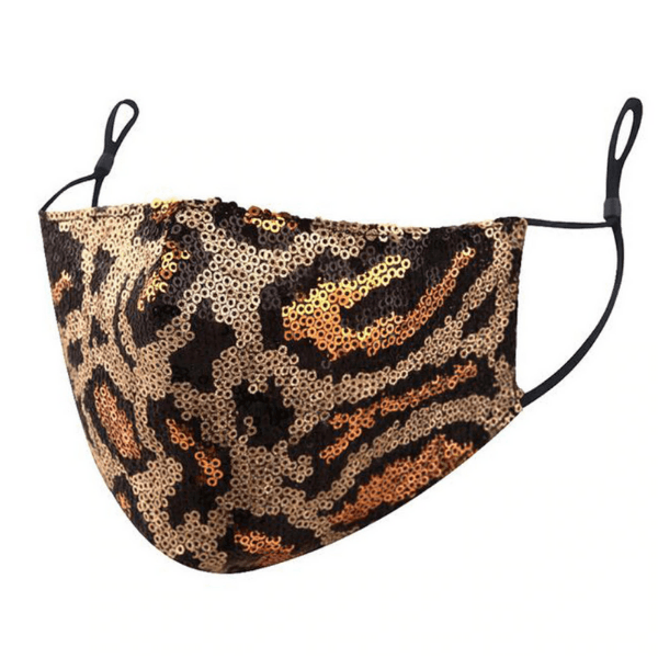 Glitter Leo Pailletten Maske