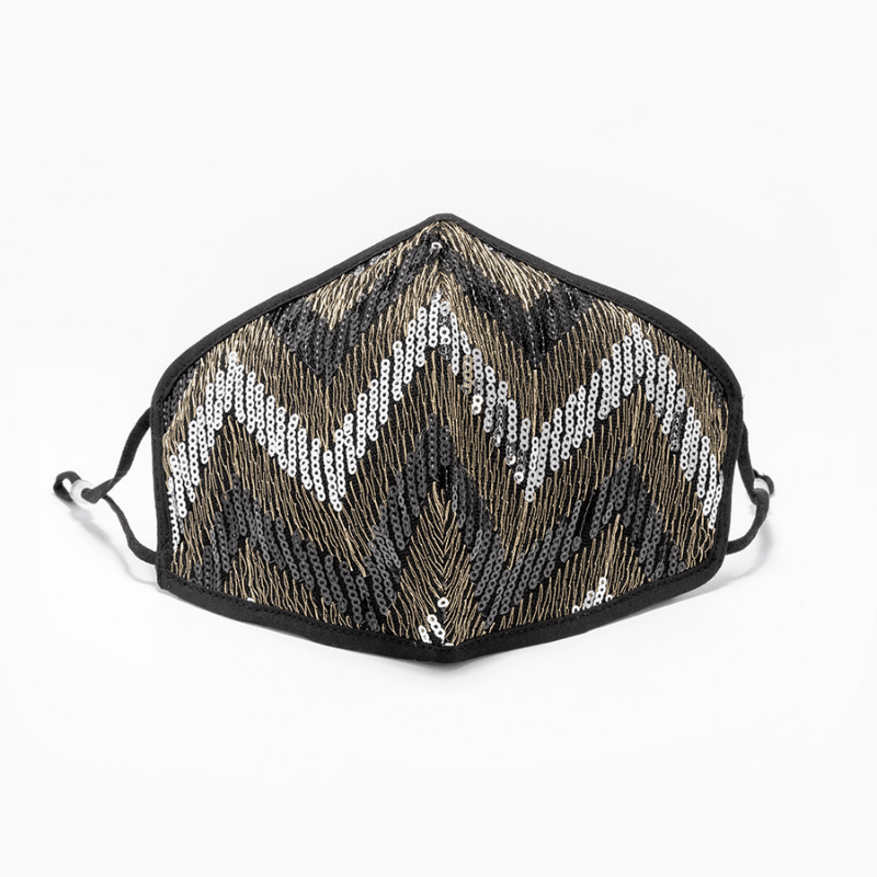 Glitzer Pailletten Mundschutz Maske 