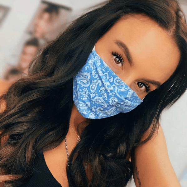 Gesichtsmaske Bandana Hellblau