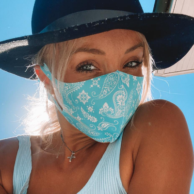 Stoffmaske Azulina Naranja