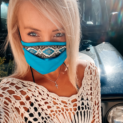Stoffmaske im Oriental Style | orientalische Maske | Boho Style Maske 
