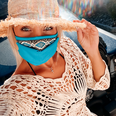 Stoffmaske im Oriental Style | orientalische Maske | Boho Style Maske 
