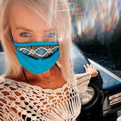 Stoffmaske im Oriental Style | orientalische Maske | Boho Style Maske 