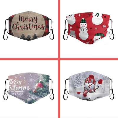 Stoffmaske Winter & Weihnacht Mood