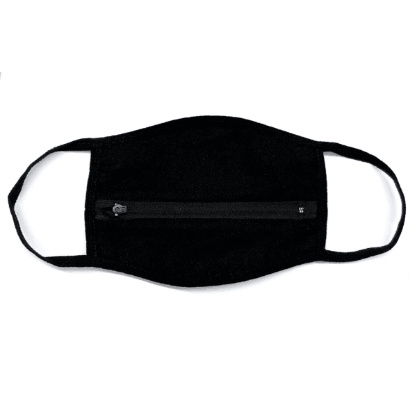 Burger Stoffmaske mit Reissverschluss | Zipper Mask Schweiz | Fashion Maske mit Hamburger Motiv 