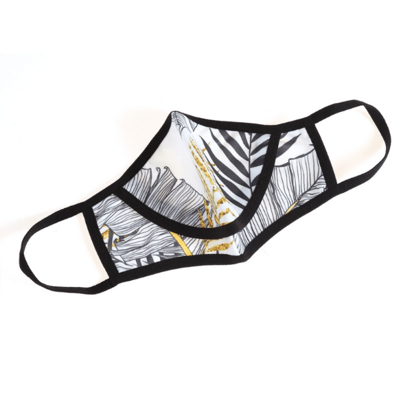 Stoffmaske mit Öffnung zum Trinken und Essen | Maske mit Klappe | Stylische Fashion Maske Schweiz | Maske mit Trinköffnung