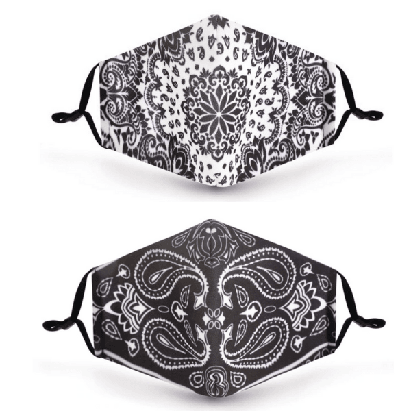 Stoffmaske Black & White Spirit