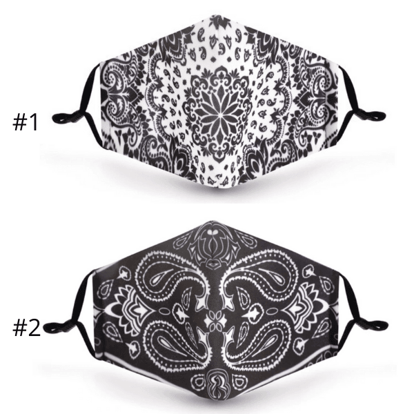 Stoffmaske Black & White Spirit