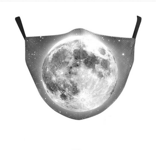 Stoffmaske Universe Moon