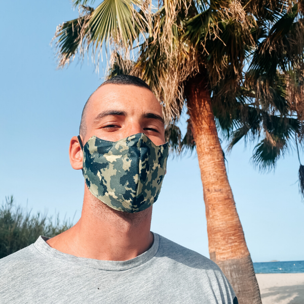 Herren Maske Camouflage