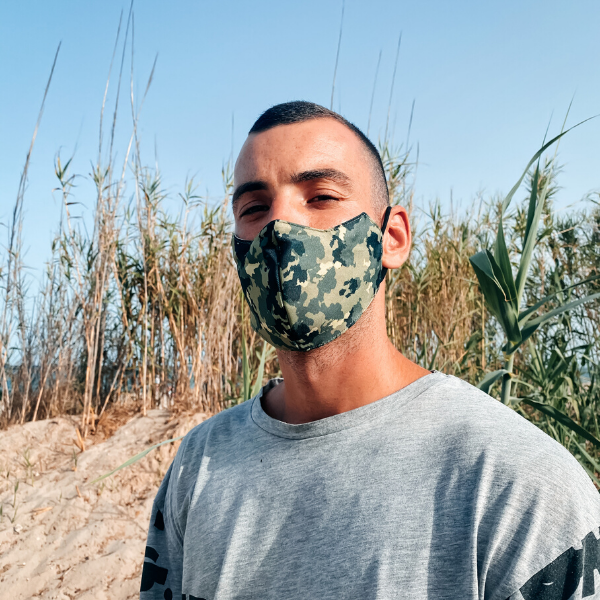 Herren Maske Camouflage