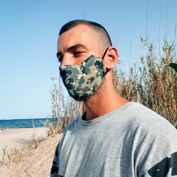 Herren Maske Camouflage