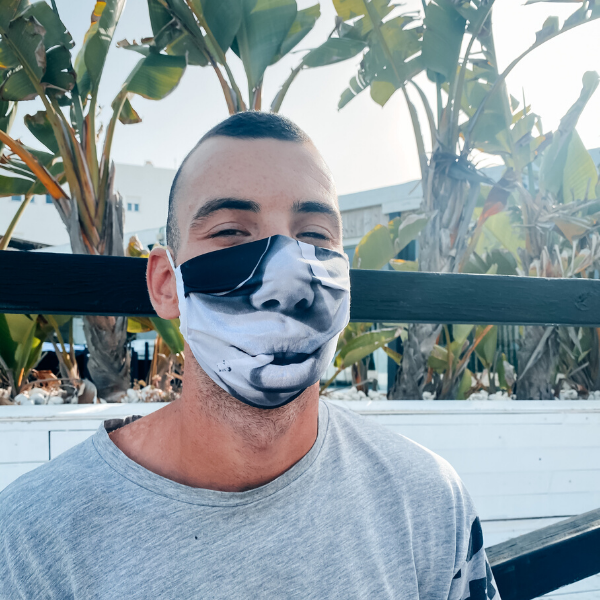 Stoffmaske Hey You