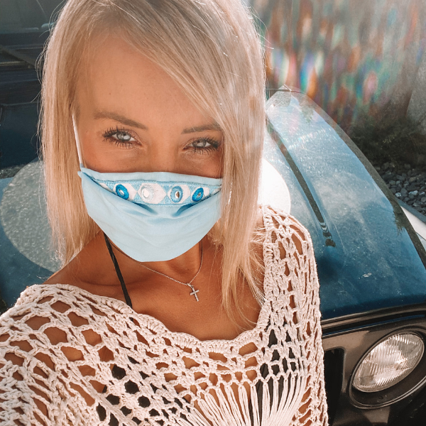 Baumwolle Maske Boho Cloud