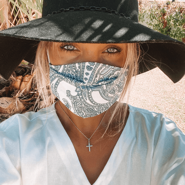 Textilmaske Stoffmasken mit Paisley Boho Muster - Waschbare Masken