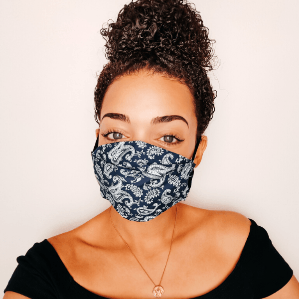 Atemschutz Bandana Navi Blue
