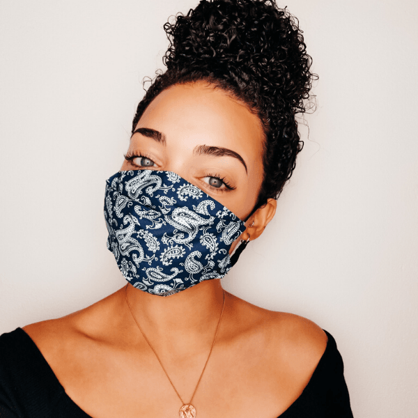 Atemschutz Bandana Navi Blue