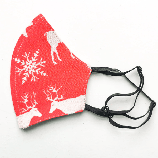 Seiden-Stoffmaske Sweden Christmas
