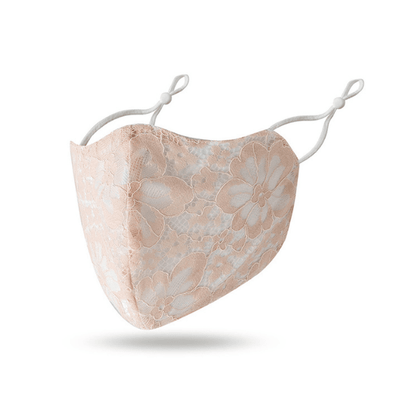 Spitzen Maske für Damen | Stoffmaske aus Spitzen Stoff / Lace | Maske für Hochzeit und andere schöne Events 