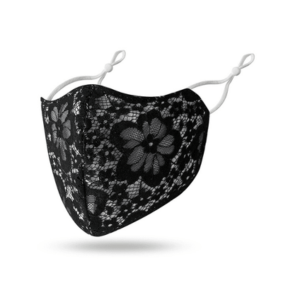 Spitzen Maske für Damen | Stoffmaske aus Spitzen Stoff / Lace | Maske für Hochzeit und andere schöne Events 