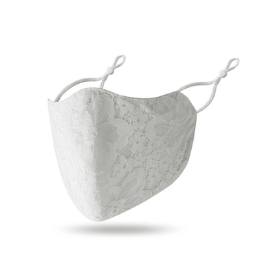 Spitzen Maske für Damen | Stoffmaske aus Spitzen Stoff / Lace | Maske für Hochzeit und andere schöne Events 