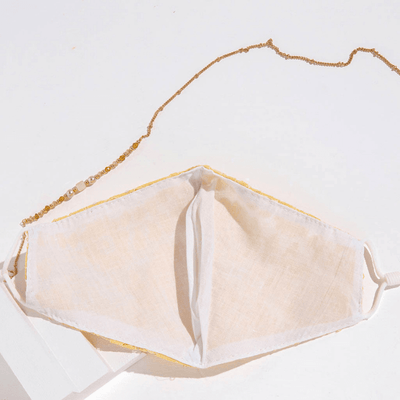 Stoffmasken Spitzen Glitzer Roses