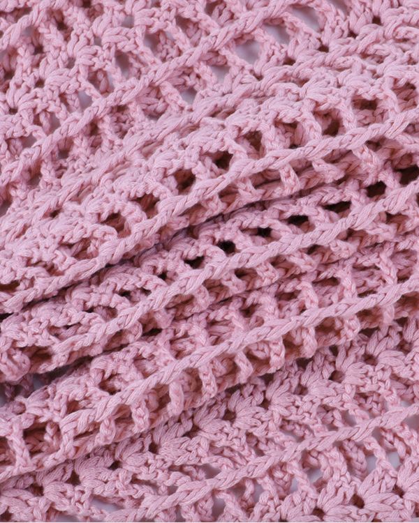 Violettes Damen Strick Haekel Crochet Kleid
