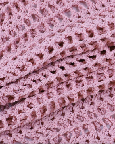 Violettes Damen Strick Haekel Crochet Kleid