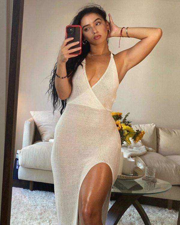 Leichtes und feines Damen Strandkleid Sommerkleid gestrickt