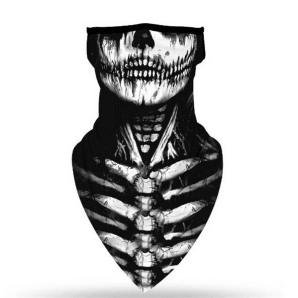Sturmmaske Balaclava mit Totenkopf und Rosen | Skelett Totenkopf Stoffmasken | Fashion Schalmasken mit im Mexican Skull Style | Fashion Sturmmasken Schweiz kaufen