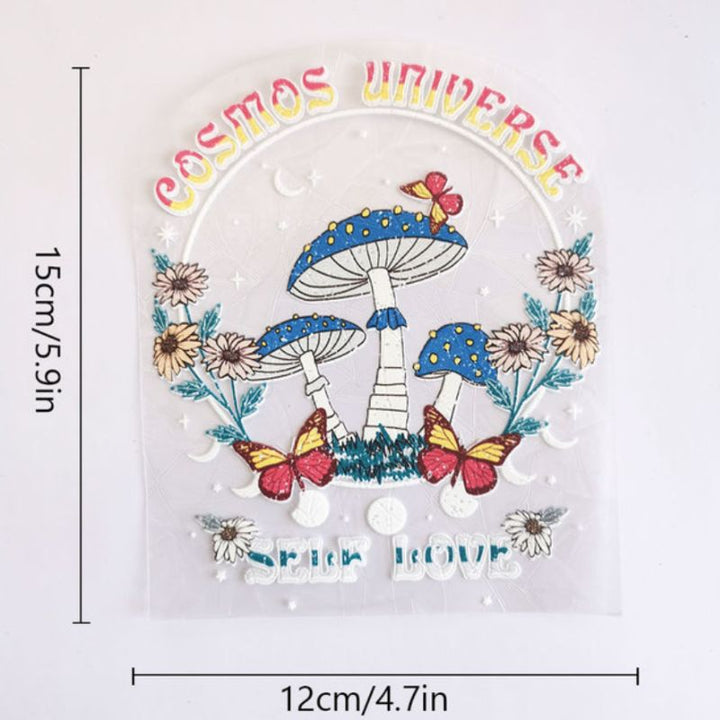 Cosmos Universe Self Love Pilz Mushroom Sun Catcher Prisma Aufkleber 