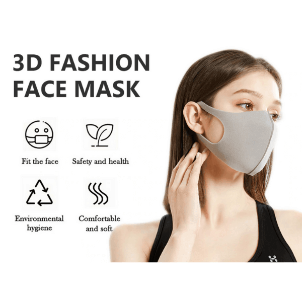 3D Face Mask Fashion Wiederverwendbar und atmungsaktiv