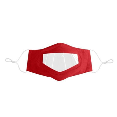 Rote Stoffmaske Durchsichtig transparente Masken Schweiz