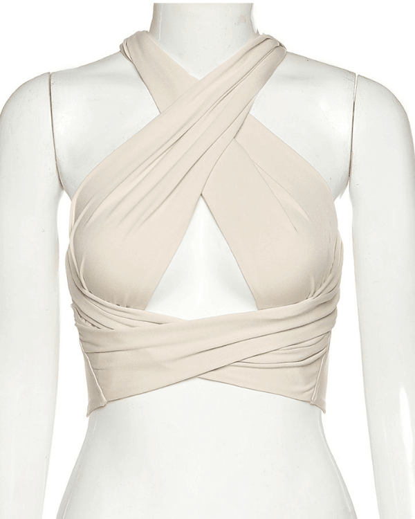 Bandage Top Damen Rückenfrei