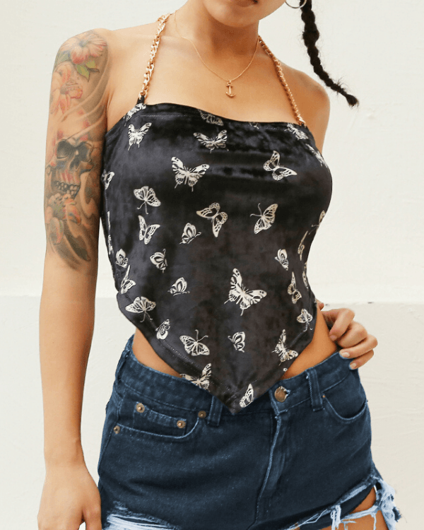 Top Black Butterfly