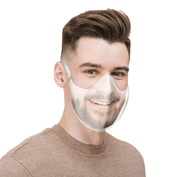Face Shield Maske Schweiz | Transparenter Mundschutz Corona | Durchsichtige Korbmaske für Erwachsene | Visuelle Gesichtsmaske Corona Schweiz | Schildmaske für Damen und Herren