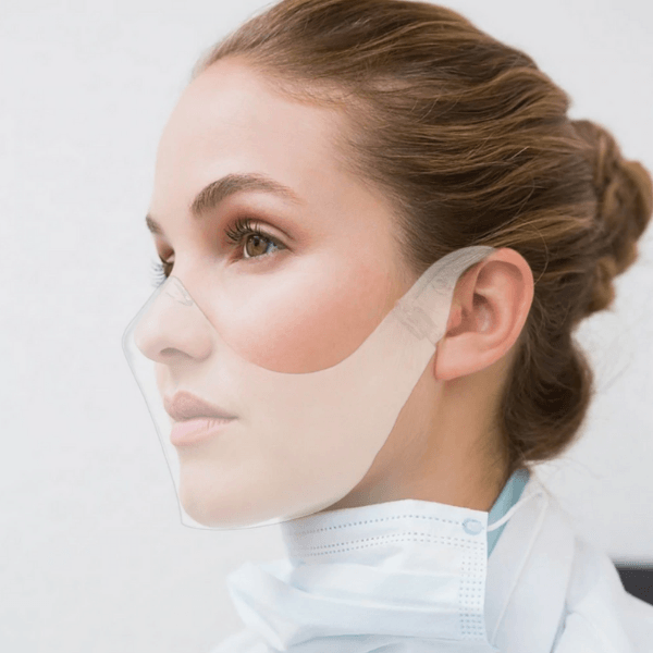 Face Shield Maske Schweiz | Transparenter Mundschutz Corona | Durchsichtige Korbmaske für Erwachsene | Visuelle Gesichtsmaske Corona Schweiz | Schildmaske für Damen und Herren