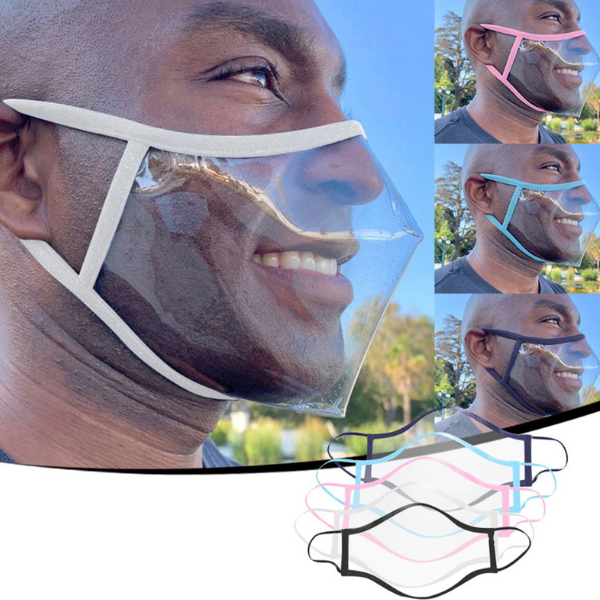 Transparenter Maske Schweiz kaufen | Transparenter Mundschutz | Face Shield Schweiz | Durchsichtige Corona Maske | Korbform Maske transparent für Männer und Frauen 