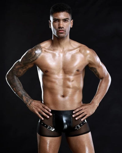 Erotische Sexy Herren Latex Unterhose Reizunterwaesche Dessous - Kinky Fashion Herren