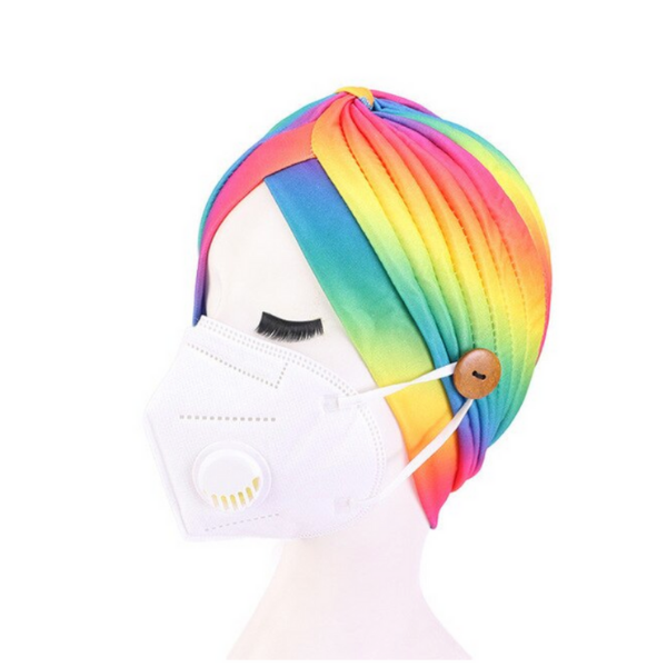 Turban Kopfbedeckung Rainbow