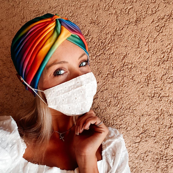 Turban Kopfbedeckung Rainbow