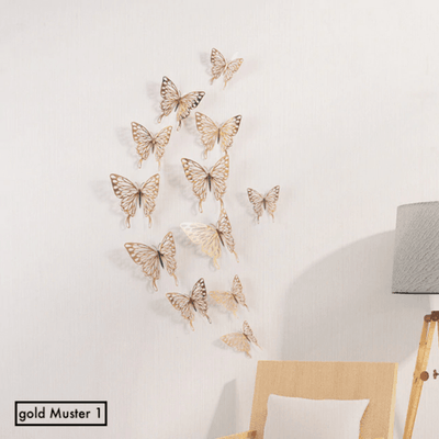 Wand Dekoration 3D Schmetterlinge