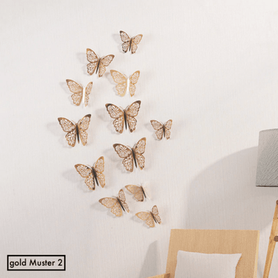 Wand Dekoration 3D Schmetterlinge