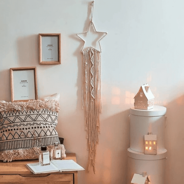 Wand Dekoration Stern Boho Home Deko Style Traumfaenger Dreamcatcher