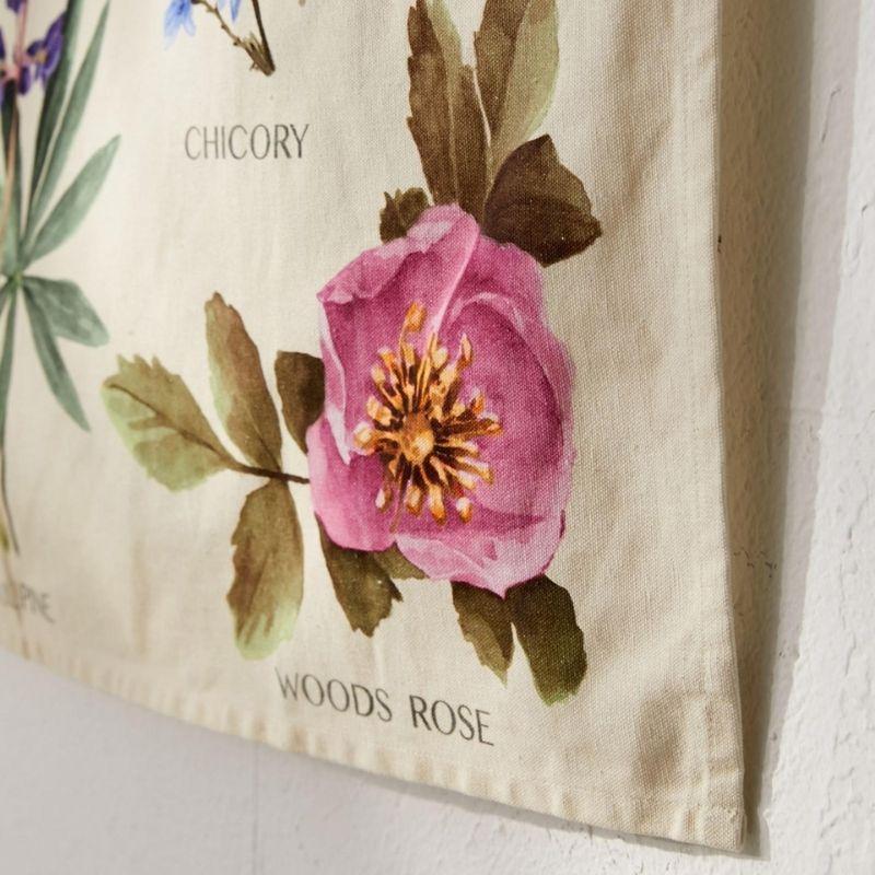 Boho Wandtuch mit Blumen Motiven
