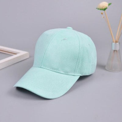 Tuerkis Mint Gruen Wildleder Muetze Damen Baseball Cap Kopfbedeckung online Shop Schweiz bestellen